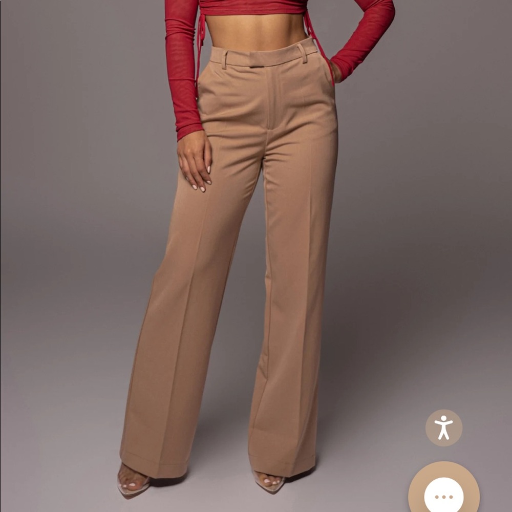 NWT - Tan Tailored trousers JLUXLABEL